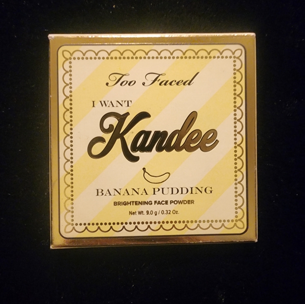 Too Faced I Want Kandee Banana Pudding Powder, NWT